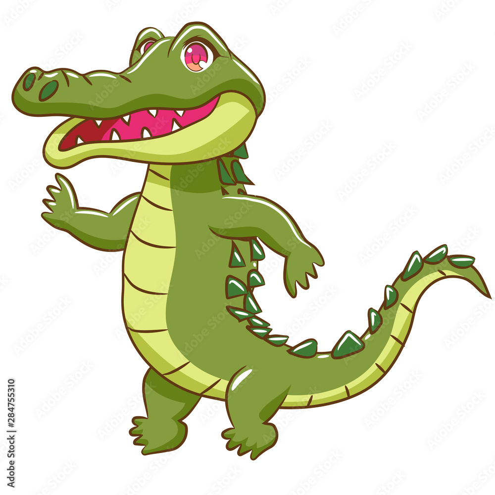 Obraz premium crocodile vector graphic clipart