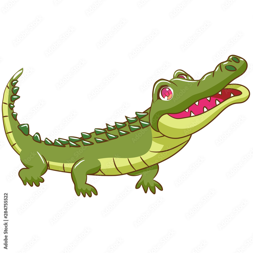 Obraz premium crocodile vector clipart