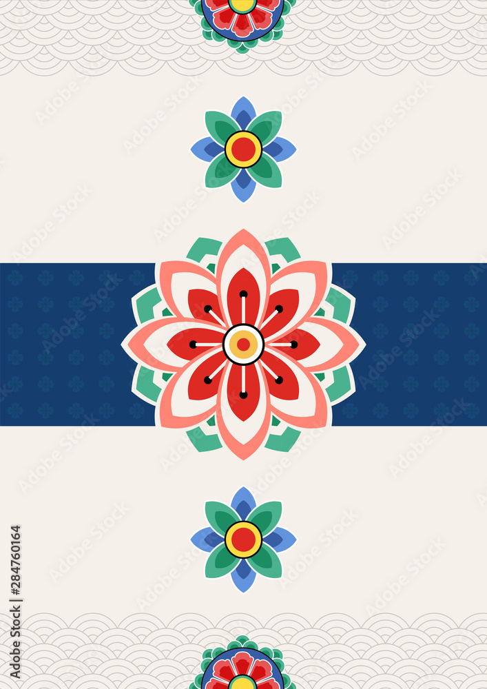 Korean traditional concept vector illustration.