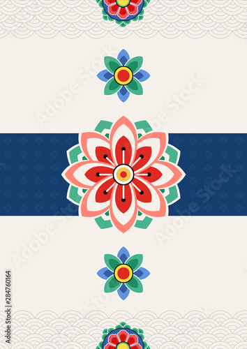 Korean traditional concept vector illustration.