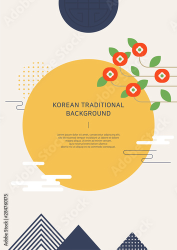 Korean traditional concept vector illustration.