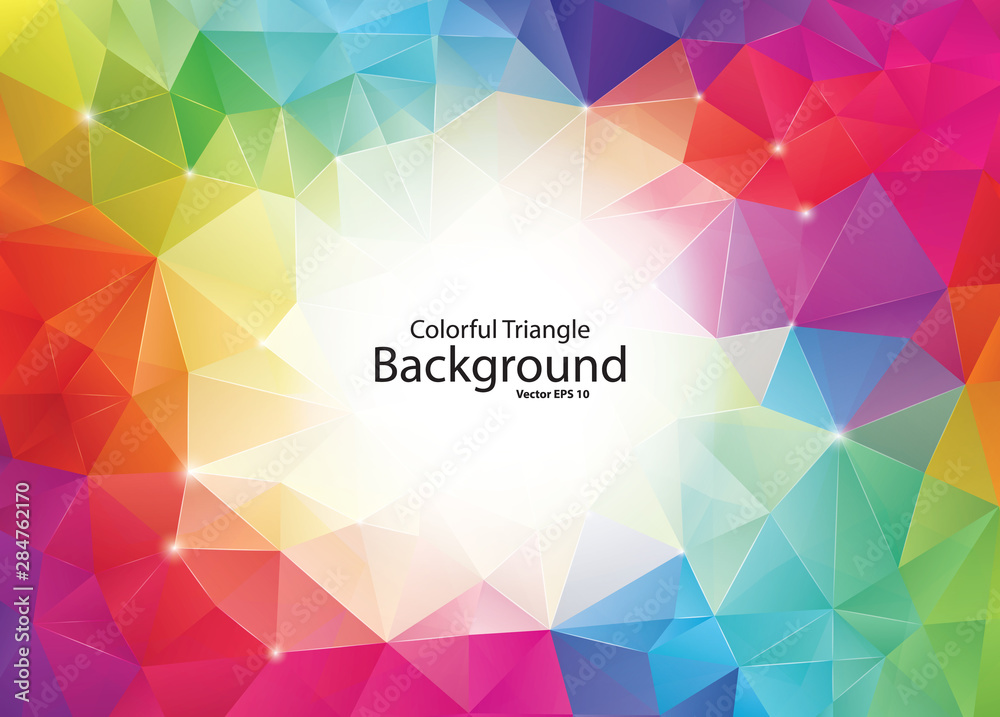 Colorful Geometric Triangle Background Colorful Geometric Triangle Background