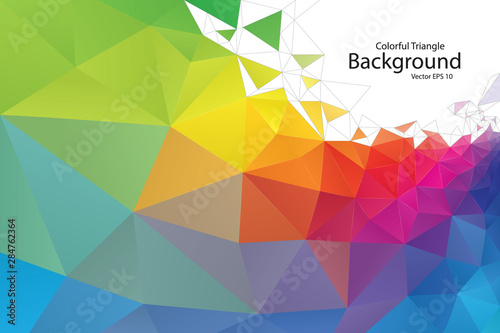 Colorful Geometric Triangle Background
