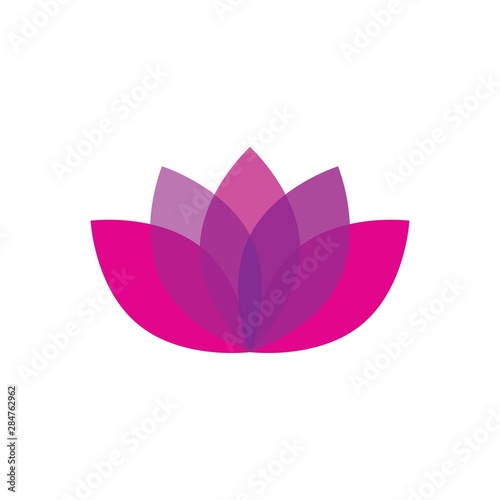 lotus flower logo vector icon