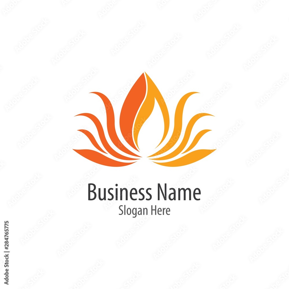 Beauty flower logo illustration Beauty flower logo illustration