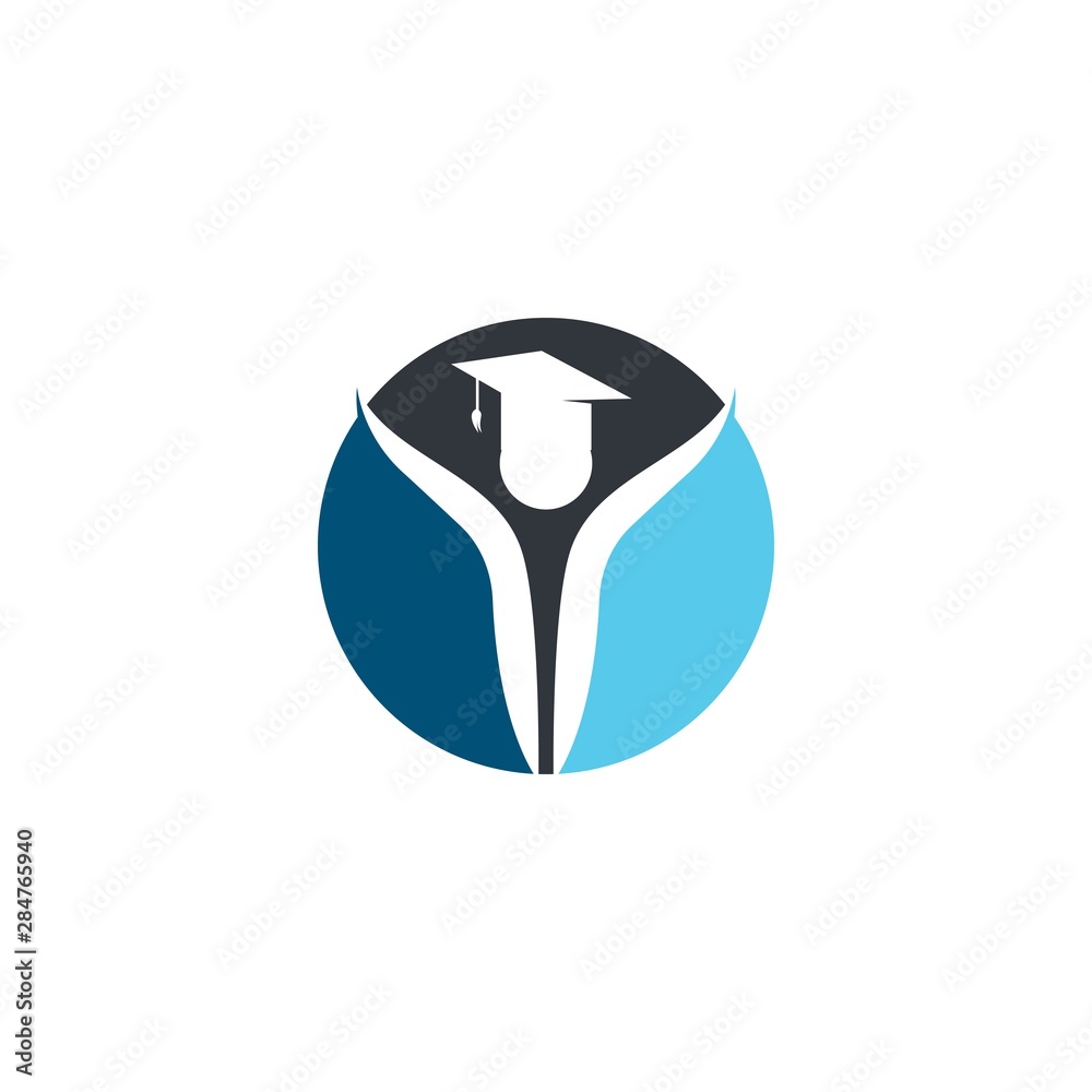 Fototapeta premium Education logo template vector icon