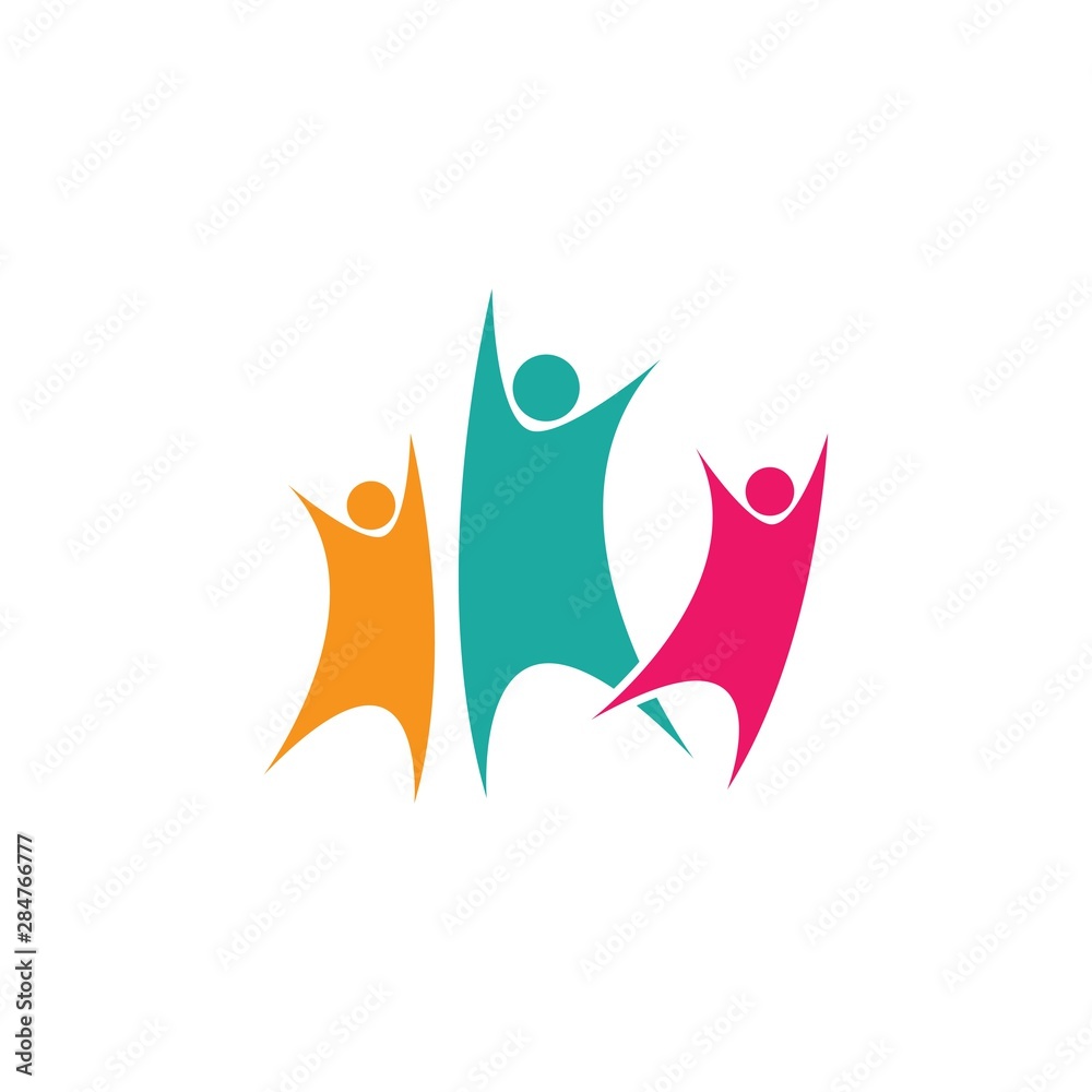 Community logo vector icon illustration Community logo vector icon illustration