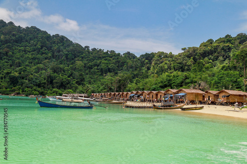 Surin Islands  Phang Nga Province  Thailand. One of attraction tourist in Thailand with blue sea and local life.