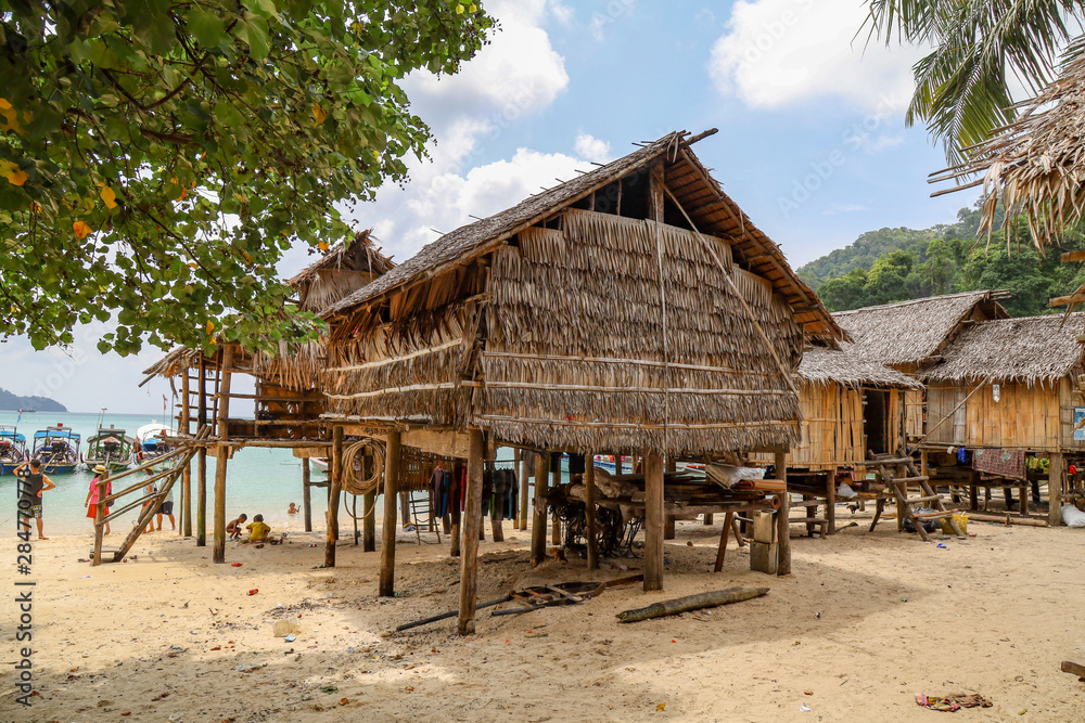 Surin Islands, Phang Nga Province, Thailand. One of attraction tourist in Thailand with blue sea and local life. Surin Islands, Phang Nga Province, Thailand. One of attraction tourist in Thailand with blue sea and local life.