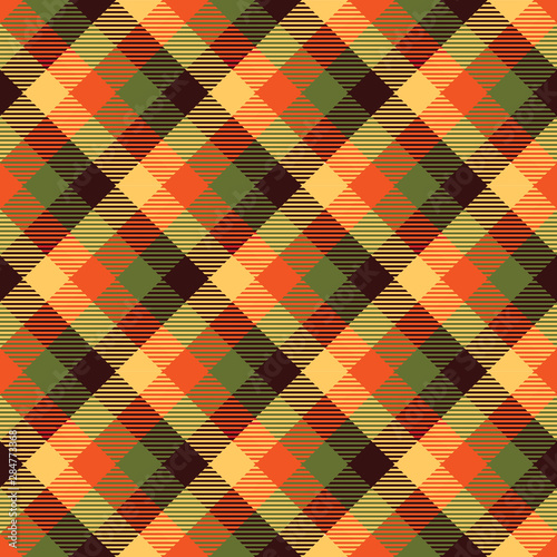 Tartan Fall Seamless Pattern Plaid