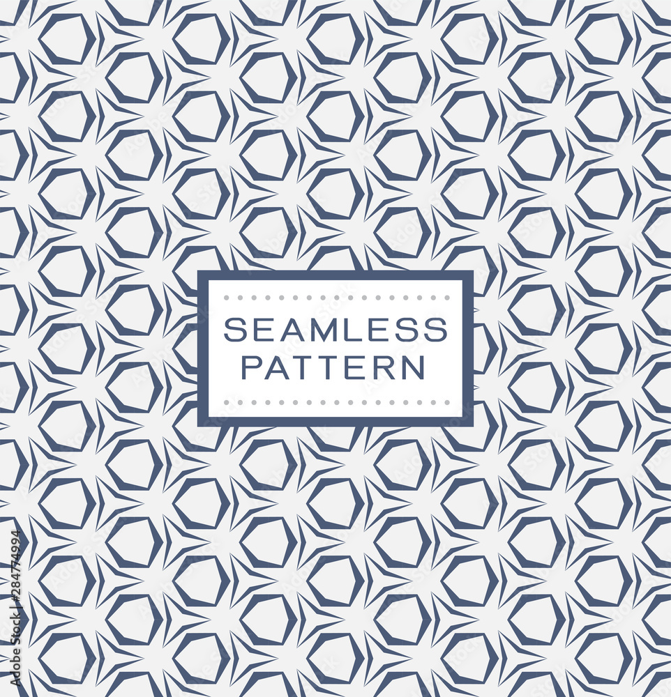 Obraz premium Retro seamless pattern with simple line geometric concept. Endless pattern on background, vector illustration