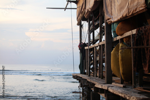 Surf Board Shack by Water