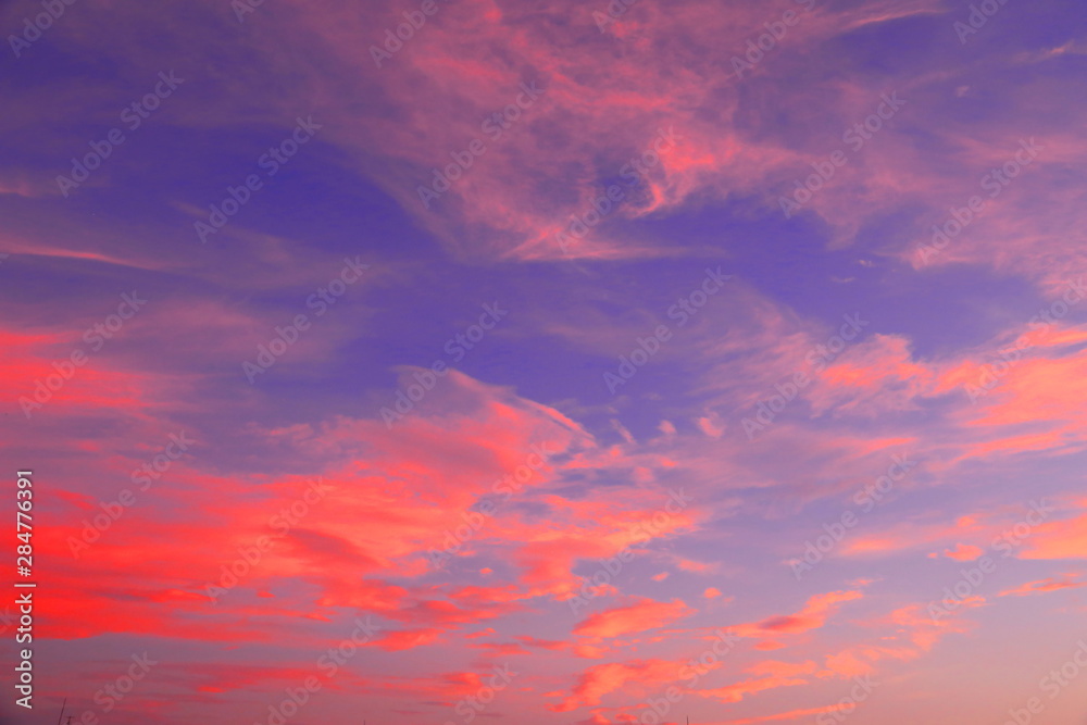 雨上がりの夕景　夏　秋