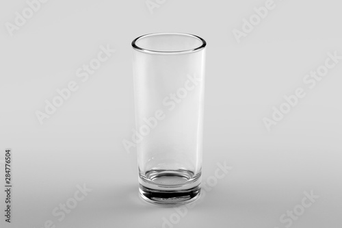 Blank Water Glass with white Background