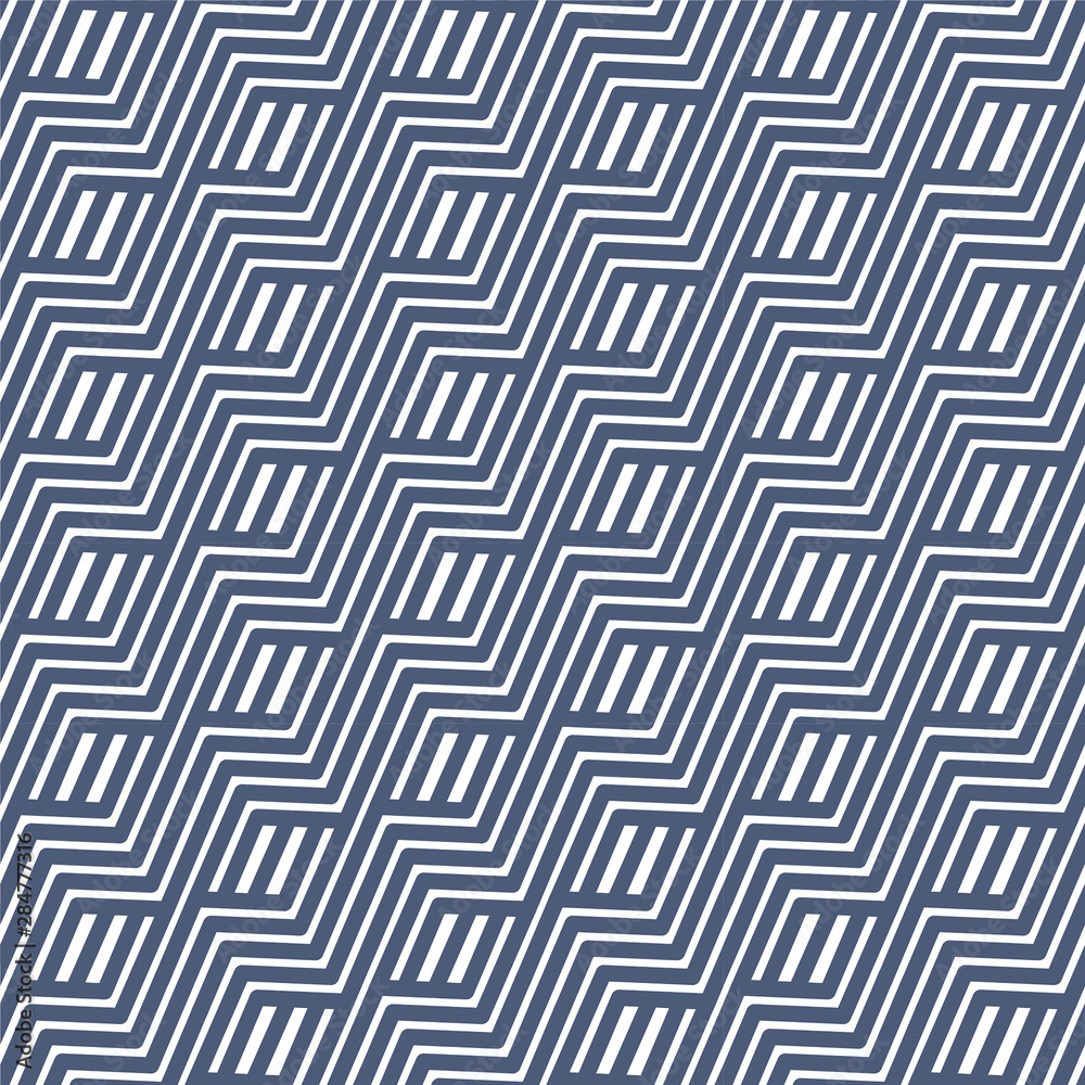 Vector geometric wavy seamless pattern with diagonal strip line repeating. Vector geometric wavy seamless pattern with diagonal strip line repeating.