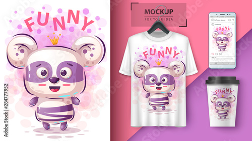 Princess panda - mockup for your idea