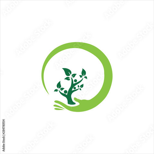 Helping Tree Charity Creative Logo Design photo