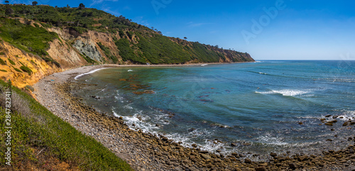 Rugged Southern California Coastline Panorama photo