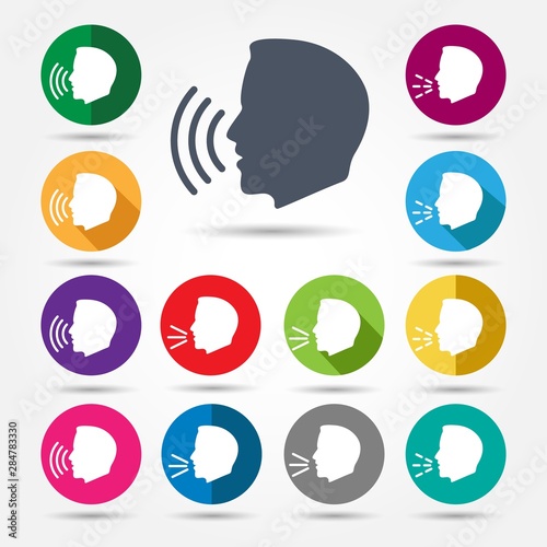 Talk or speak icons