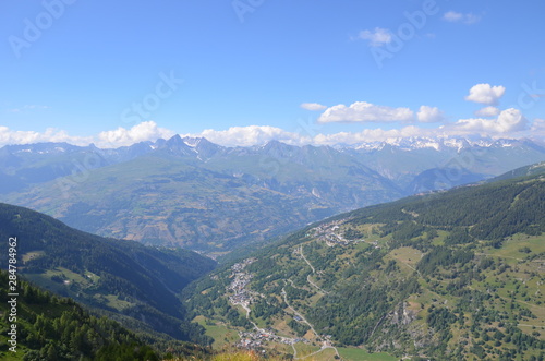 Vue panoramique Mont-Blanc PeiseyNancroix Plan Peisey