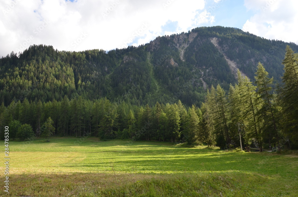 Parcours de randonnée lac de l'étroit Peisey Nancroix