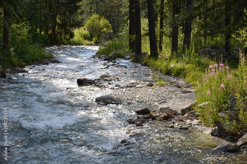 Parcours de randonnée lac de l'étroit Peisey Nancroix