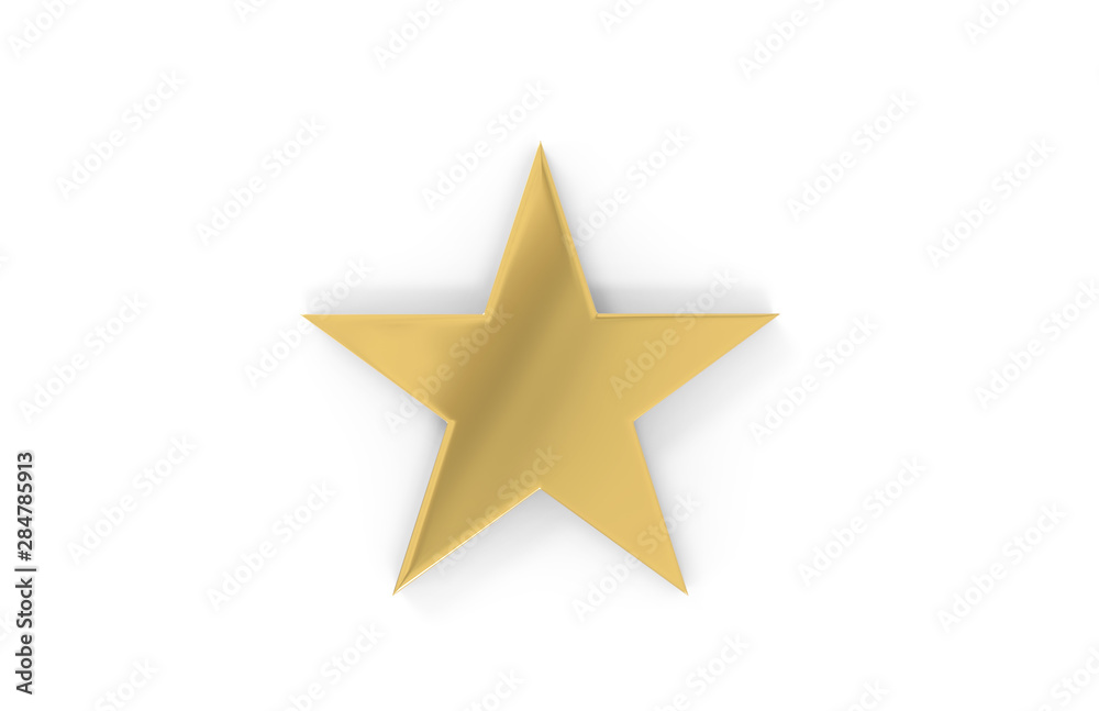 Rating review icon on isolated white background, Star rating symbol, 3d illustration Rating review icon on isolated white background, Star rating symbol, 3d illustration