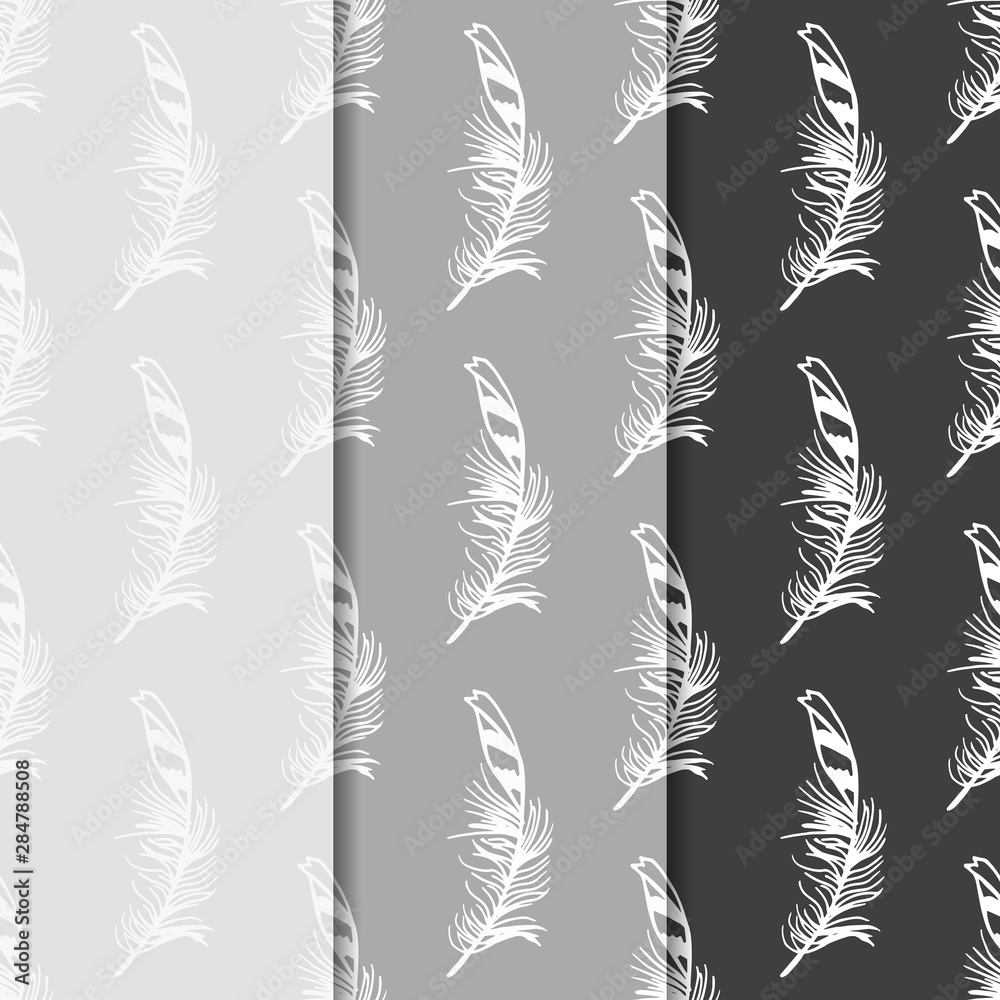 feather seamless pattern hand drawn sketch feather seamless pattern hand drawn sketch