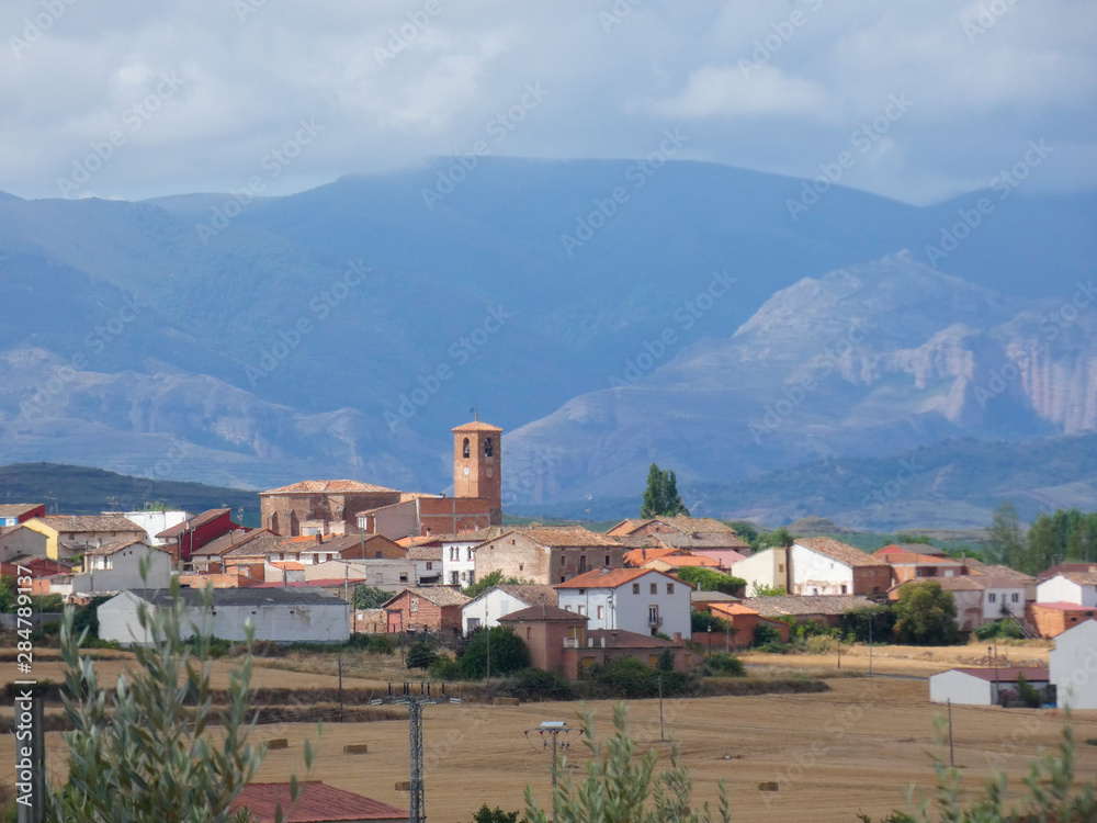 Pueblo en la rioja, España