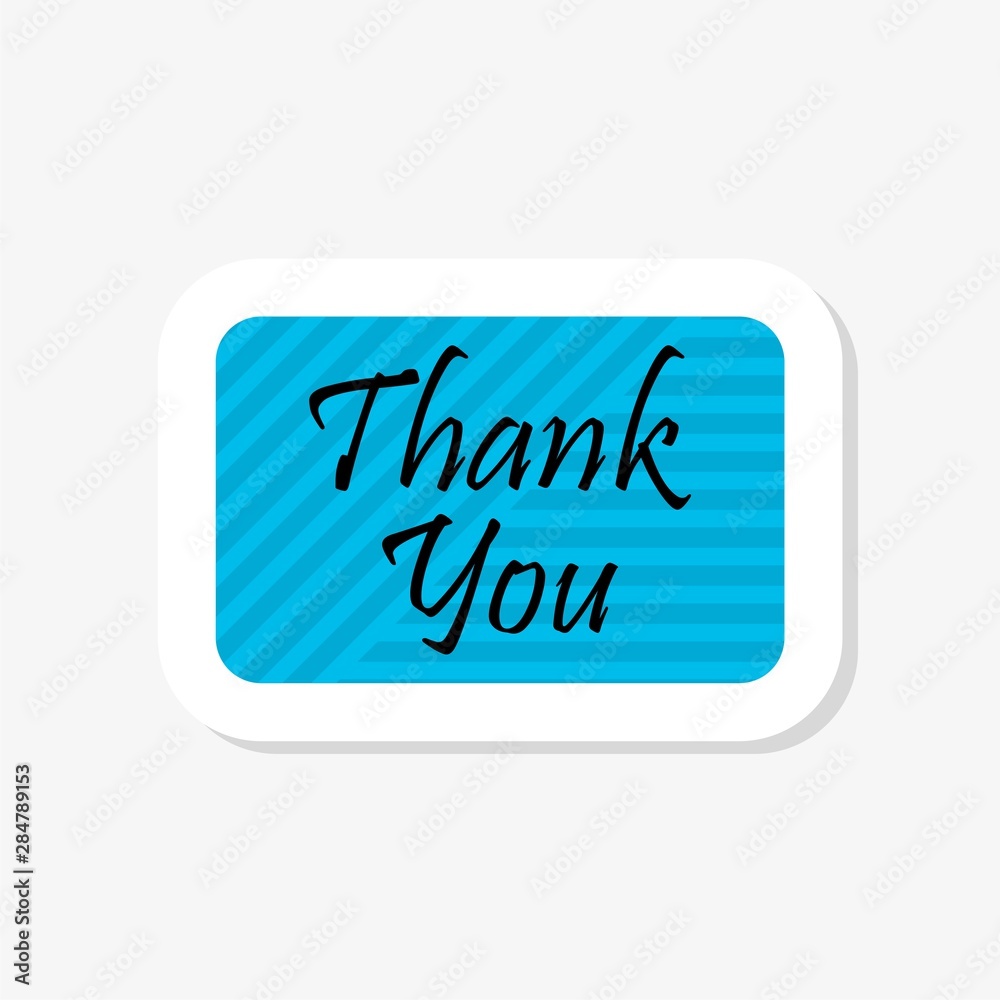 Thank You Message Isolated on White Thank You Message Isolated on White