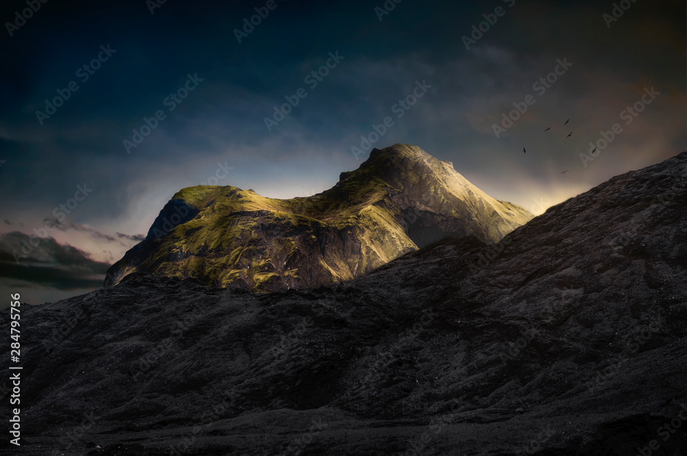 The mountains of Suourland, Islandia.