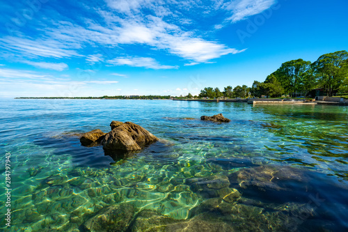 Fototapeta Naklejka Na Ścianę i Meble -  Strand Porec, Istrien, Kroatien