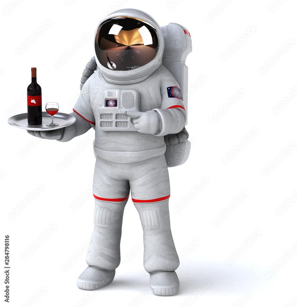 Fun astronaut - 3D Illustration Fun astronaut - 3D Illustration