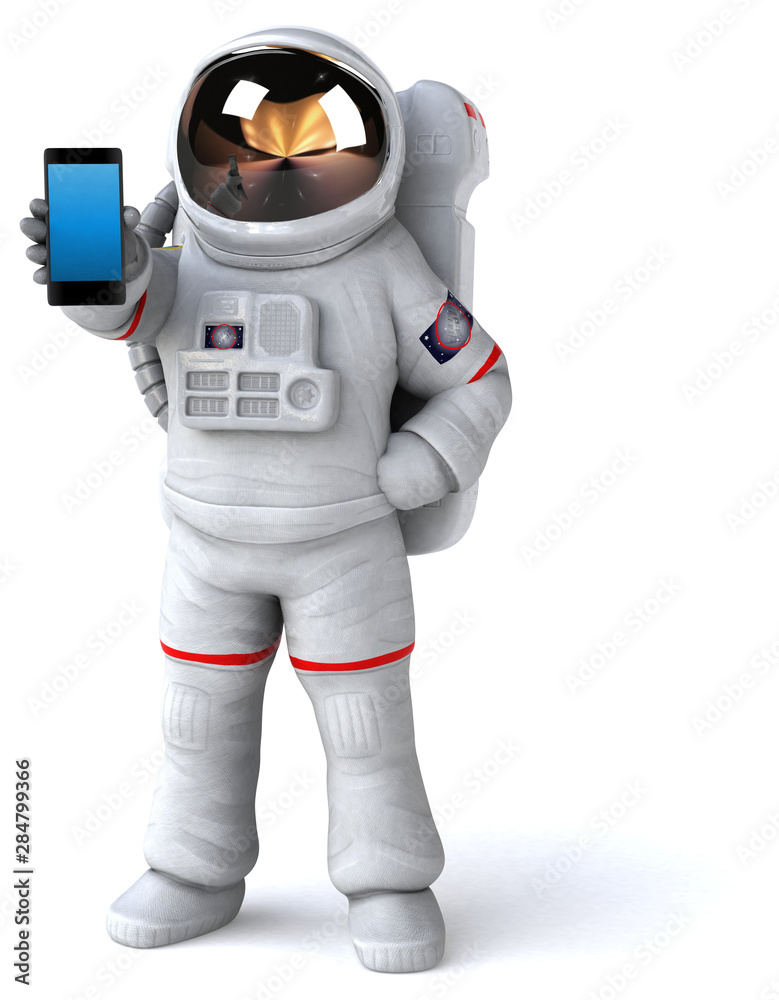 Fun astronaut - 3D Illustration Fun astronaut - 3D Illustration