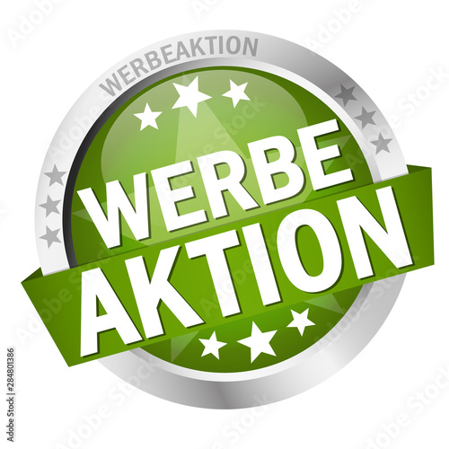 Button with banner Werbeaktion