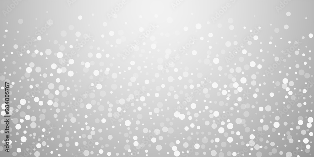 White dots Christmas background. Subtle flying sno White dots Christmas background. Subtle flying sno