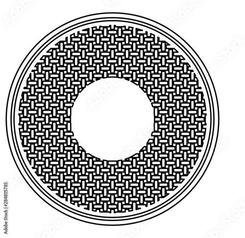 Manhole cover, Montreal, Canada