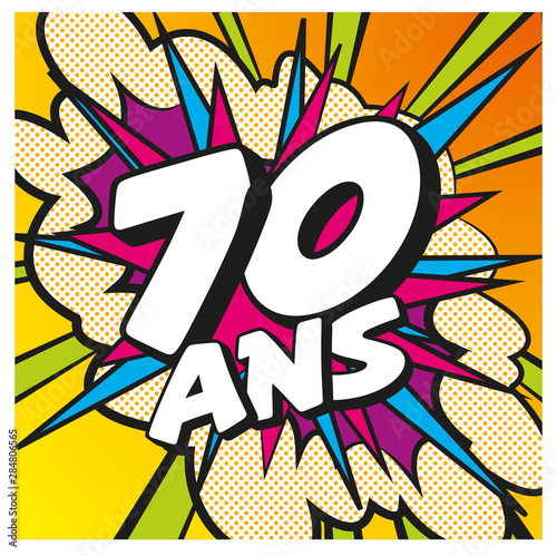 carte anniversaire pop art 70 ans 5