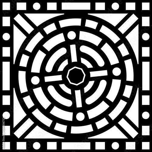 Manhole cover, Nantes, France