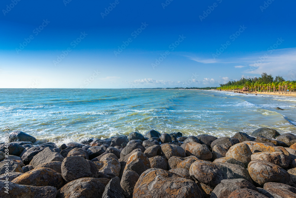 Coastal view of Leizhou Peninsula, Zhanjiang City, Guangdong Province, China Coastal view of Leizhou Peninsula, Zhanjiang City, Guangdong Province, China
