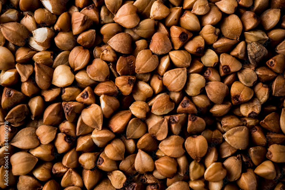 Buckwheat texture. Background image of buckwheat Buckwheat texture. Background image of buckwheat