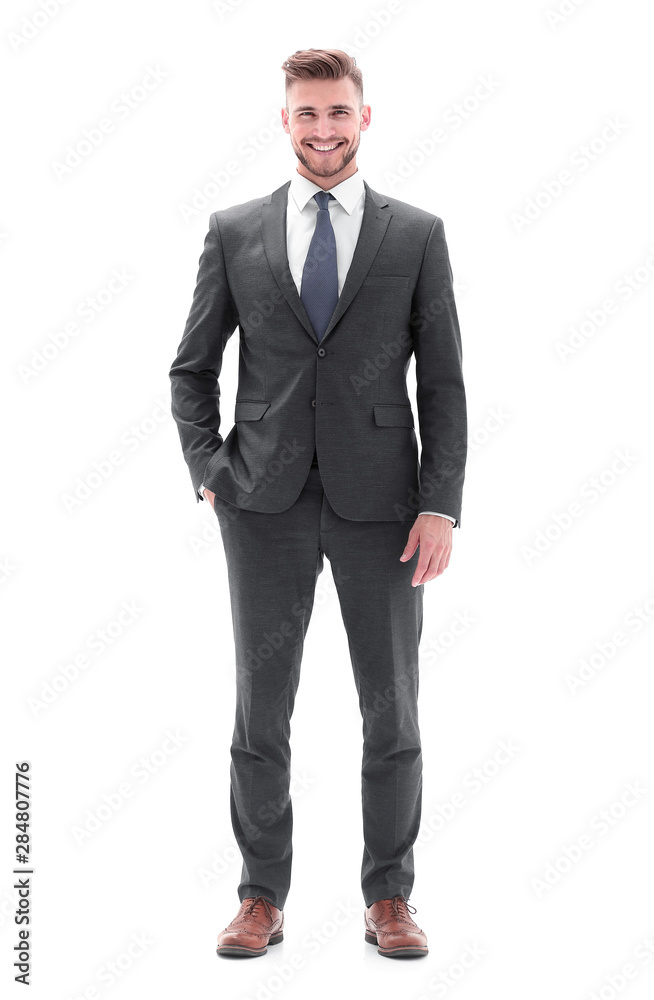 in full growth.portrait of a modern young businessman. in full growth.portrait of a modern young businessman.