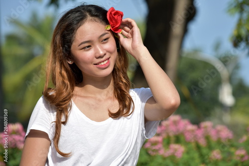 Smiling Youthful Asian Female