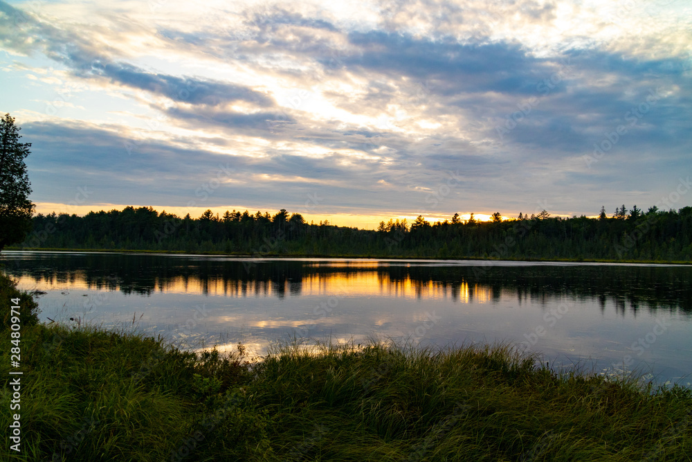 Sunset at Mizzy Lake in Algonquin Provincial Park