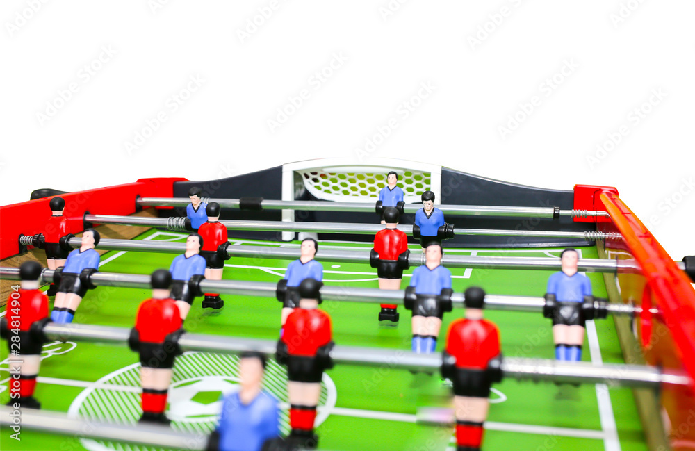 Table football isolated on white background. Table football isolated on white background.
