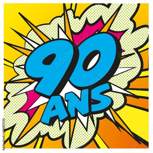 carte anniversaire pop art 90 ans 5