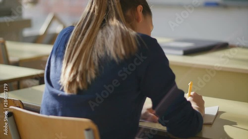 Teacher and students in classroom photo