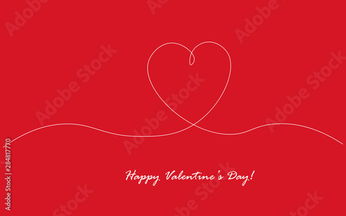 Valentine day card, vector illustration
