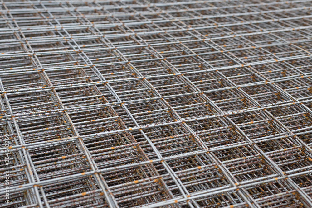 Steel reinforcement bar at construction Steel reinforcement bar at construction