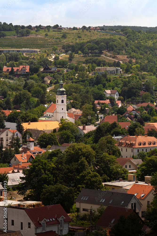 Church near Devin castle, Slovakia, Europe. July 14, summer 2019